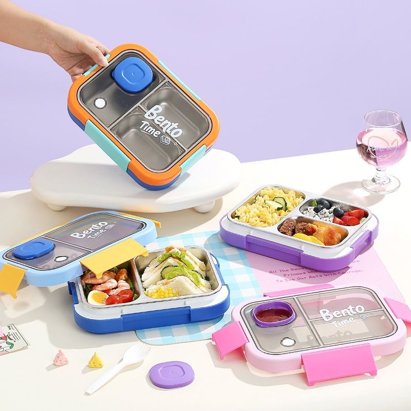 Wholesale 304 Stainless Steel Bento Lunch Box, for School and Office, Minimalist