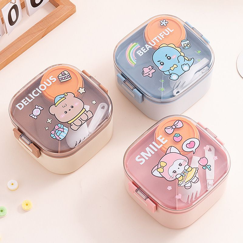 Wholesale Plastic Bento Lunch Box, for School and Office, Minimalist