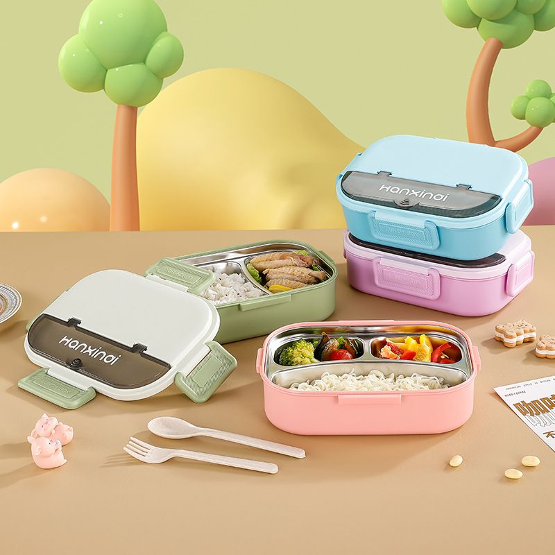 Wholesale 304 Stainless Steel Bento Lunch Box, Stackable Food Container, Minimalist