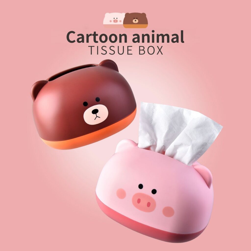 Wholesale PP Tissue Box, Cartoon for Home and Office