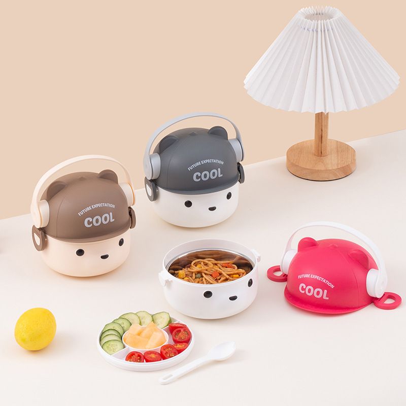Wholesale Plastic Bento Lunch Box, with Handle Bento Style Food Box