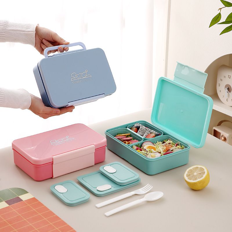 Wholesale Food-Grade PP Bento Lunch Box, with Lid Portable Meal Prep Container