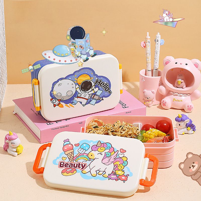 Wholesale Plastic Bento Lunch Box, Cartoon Bento Style Food Box