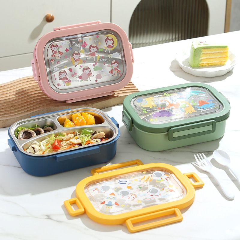 Wholesale 304 Stainless Steel Bento Lunch Box, Leak-Proof Lunch Container, Student