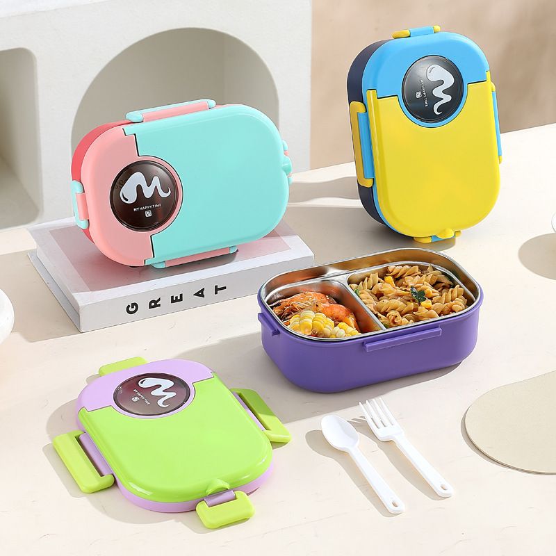 Wholesale 304 Stainless Steel Bento Lunch Box, for Kids and Students