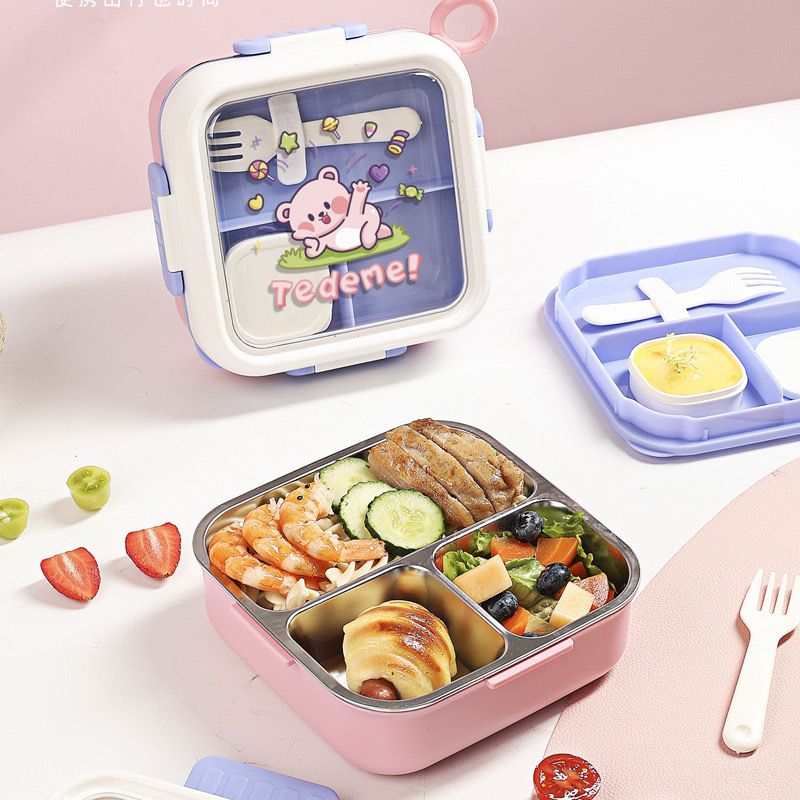 Wholesale 304 Stainless Steel Bento Lunch Box, Bento Style Food Box, Student - 图片 2