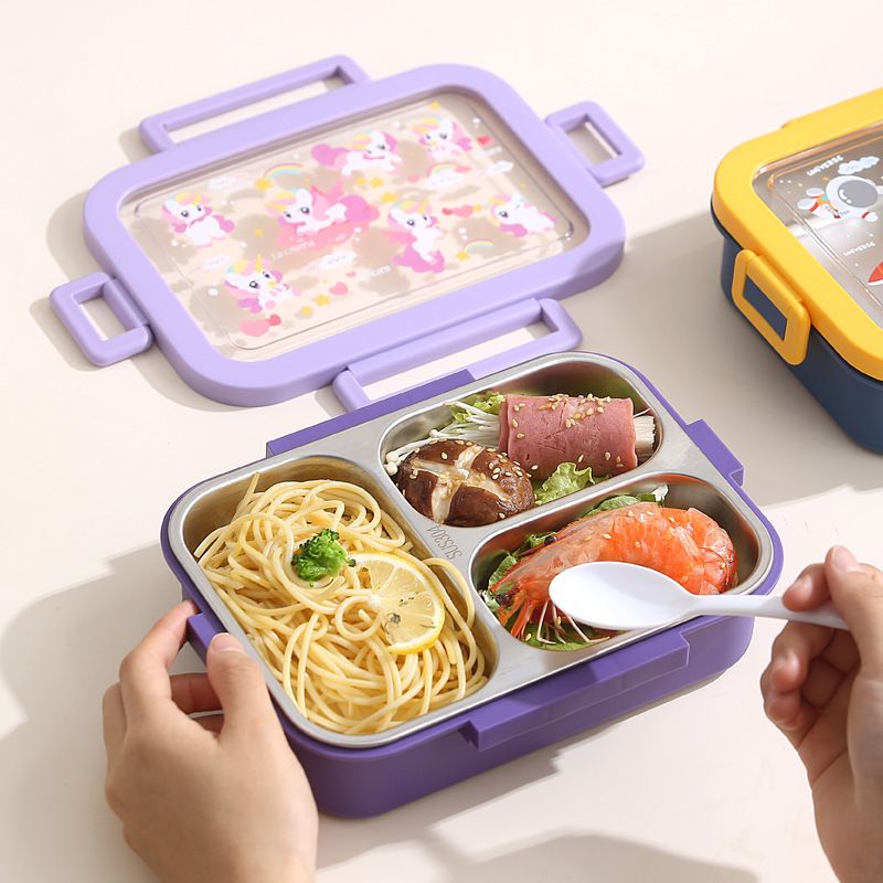 Wholesale 304 Stainless Steel Bento Lunch Box, Leak-Proof Lunch Container
