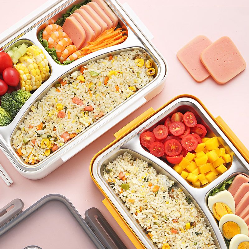 Wholesale 304 Stainless Steel Bento Lunch Box, Compartment, Office - 图片 4