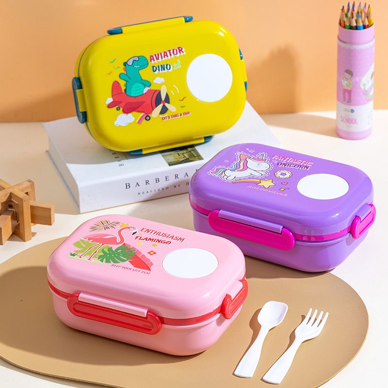 Wholesale Plastic Bento Lunch Box, Stackable Food Container, Cartoon