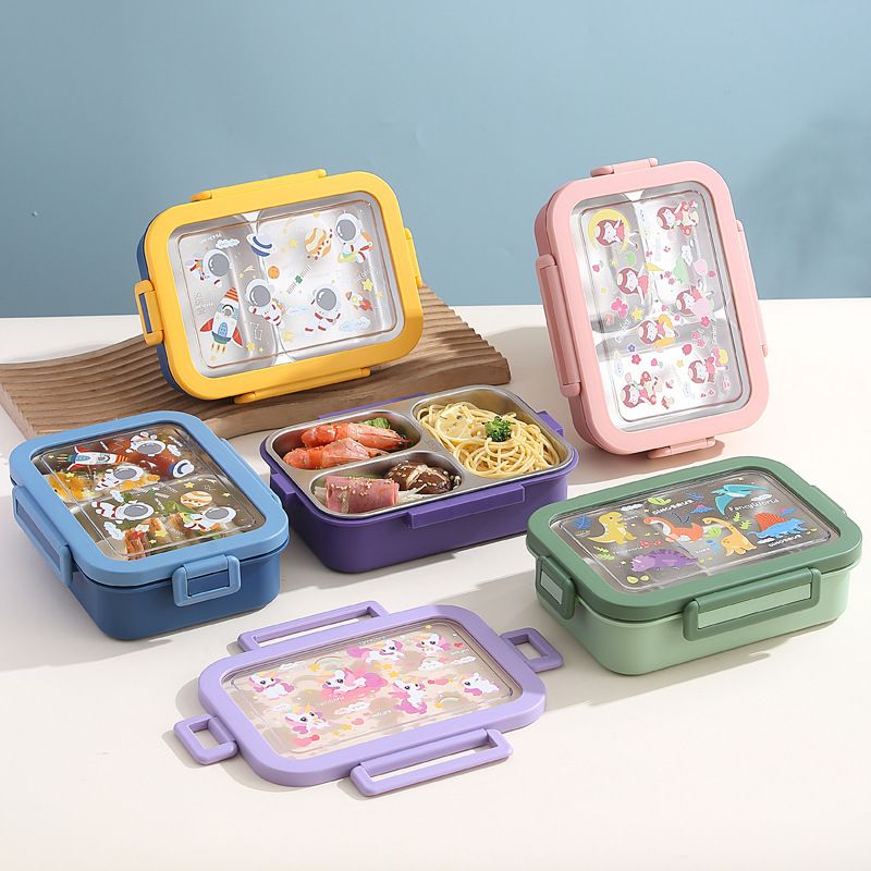 Wholesale 304 Stainless Steel Bento Lunch Box, Leak-Proof Lunch Container - 图片 3
