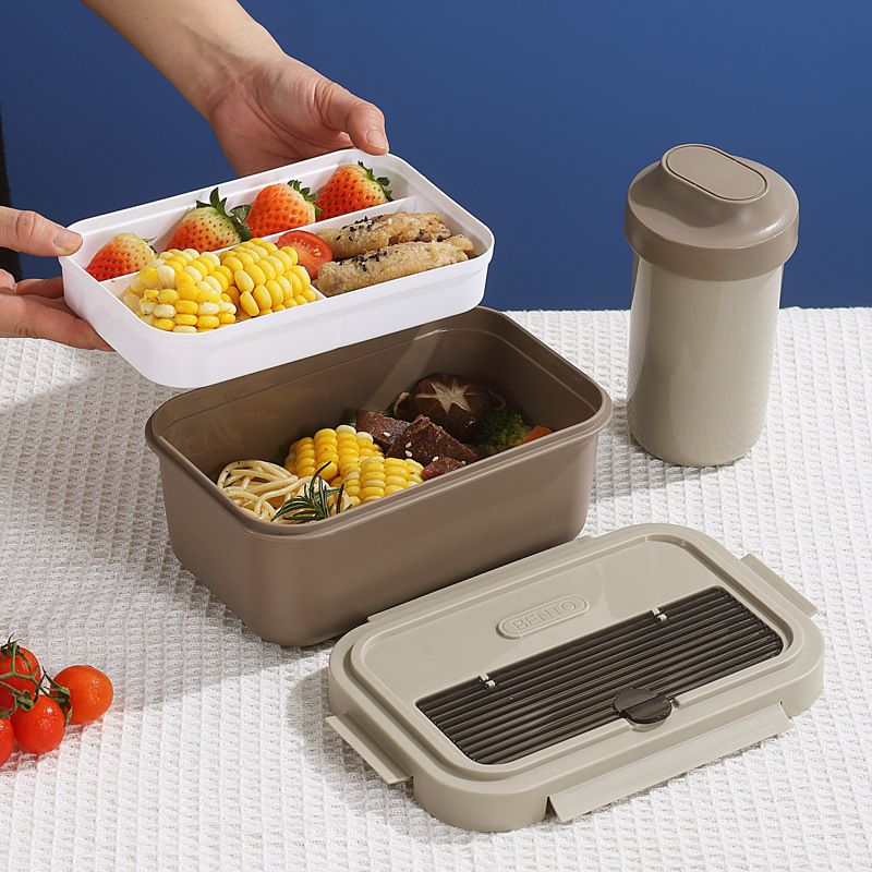 Wholesale 304 Stainless Steel Bento Lunch Box, for Kids and Students - 图片 3
