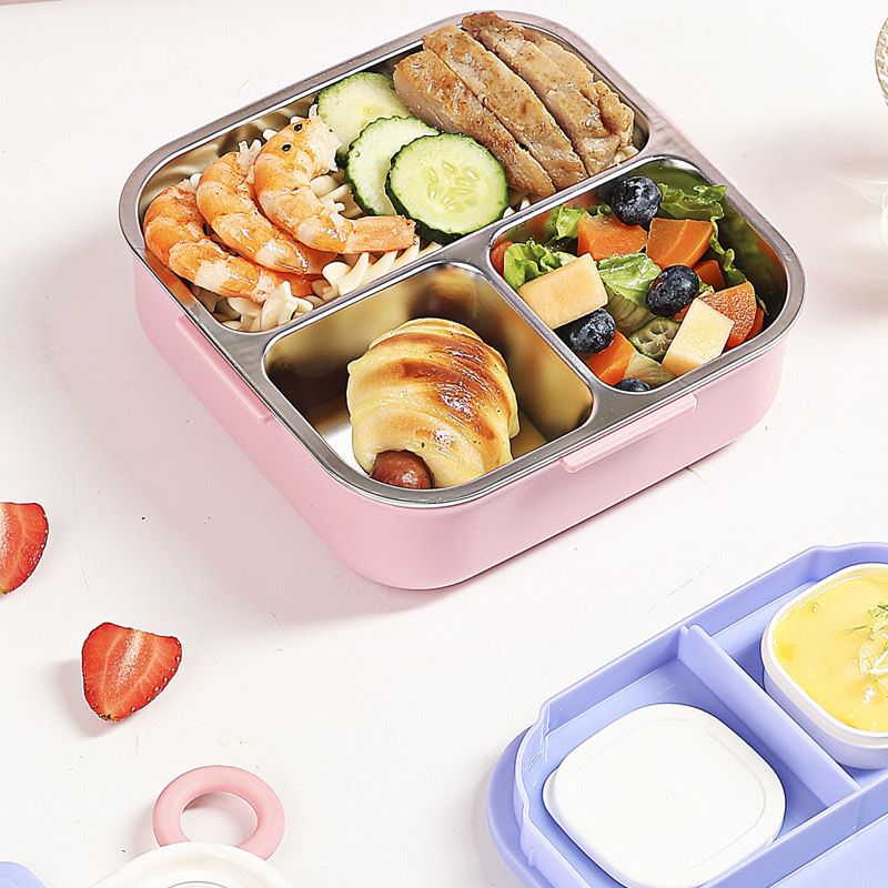 Wholesale 304 Stainless Steel Bento Lunch Box, Bento Style Food Box, Student - 图片 3