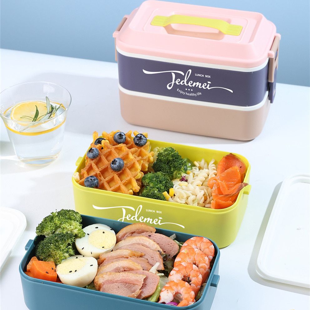 Wholesale 304 Stainless Steel Bento Lunch Box, with Handle Bento Style Food Box