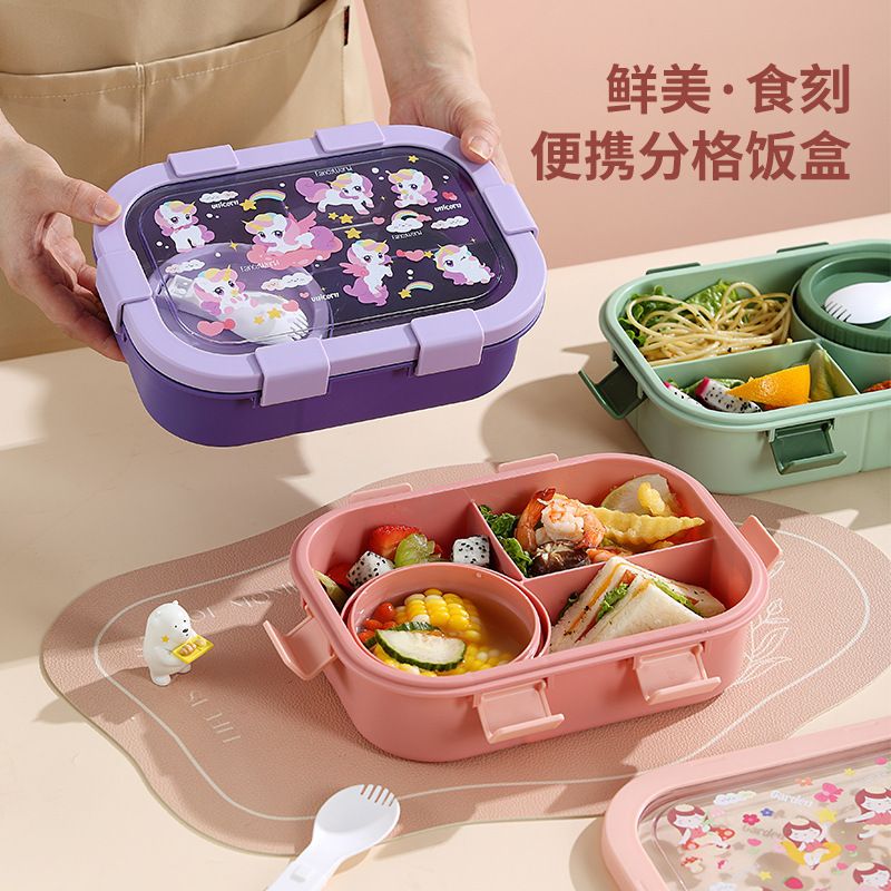 Wholesale Silicone Bento Lunch Box, Portable Meal Prep Container
