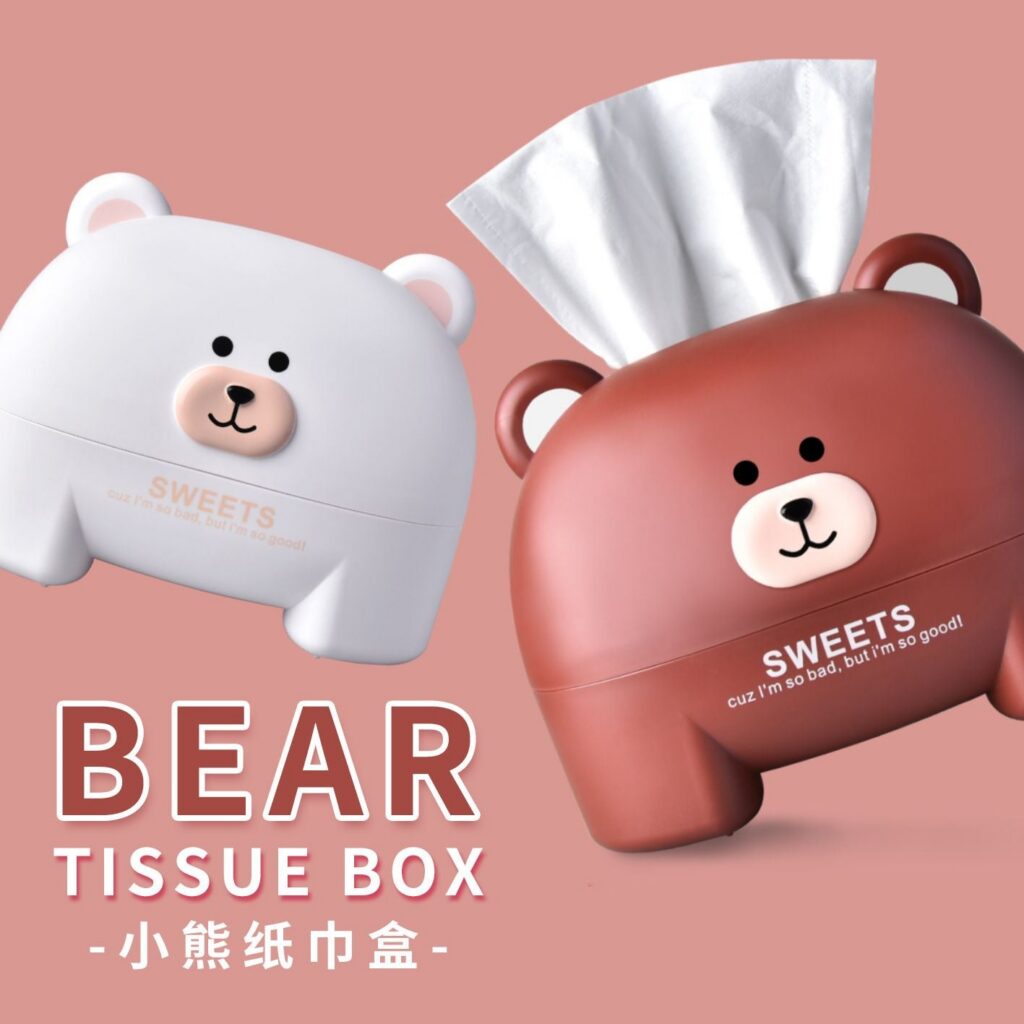 Wholesale HIPS Tissue Box, Cartoon Wood Grain Tissue Case