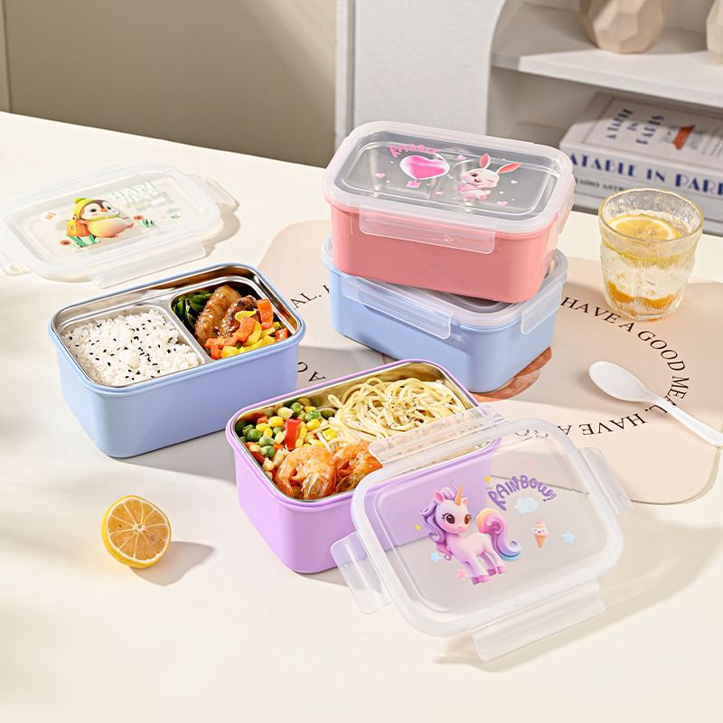 Wholesale 304 Stainless Steel Bento Lunch Box, Cartoon Leak-Proof Lunch Container