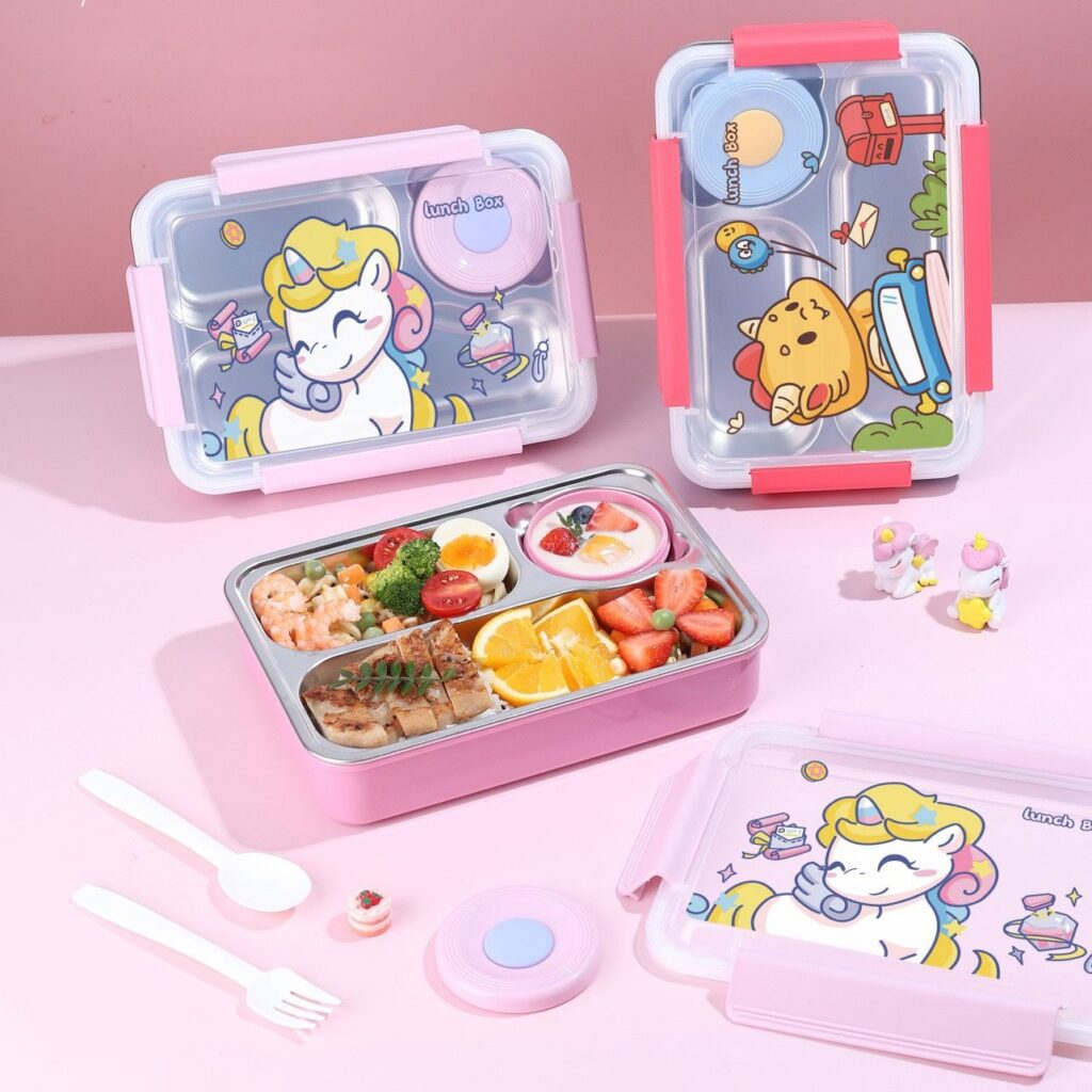 Wholesale 304 Stainless Steel Bento Lunch Box, for Travel and Picnics