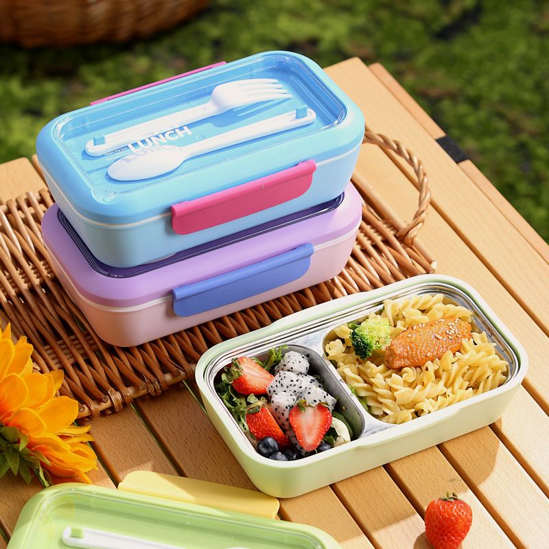 Wholesale 304 Stainless Steel Bento Lunch Box, for School and Office
