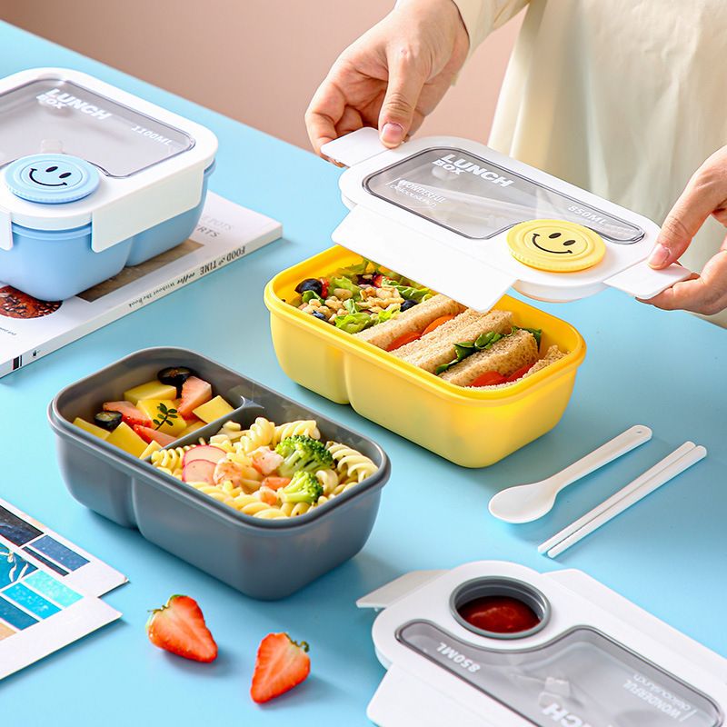 Wholesale PP+PS+ Silicone Bento Lunch Box, Compartment