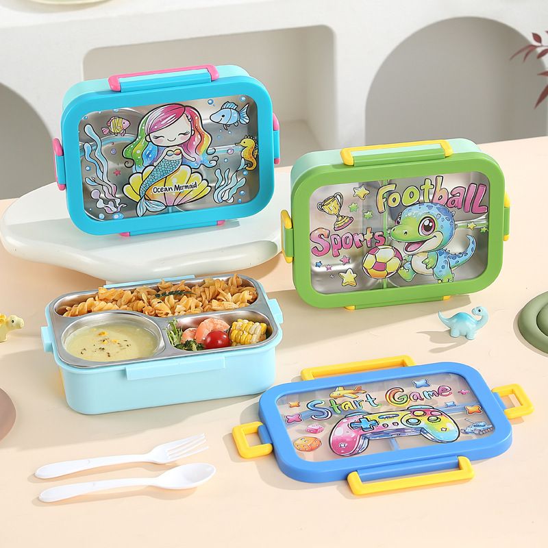 Wholesale 304 Stainless Steel Bento Lunch Box, Microwave Safe Bento Box, Student