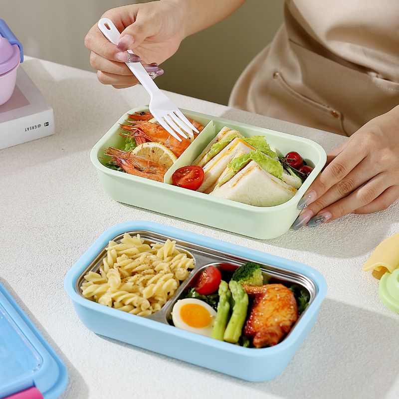 Wholesale 304 Stainless Steel Bento Lunch Box, Portable Meal Prep Container - 图片 3